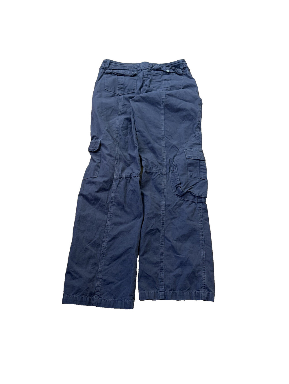 Brandy Melville Gray Cargo Pants One Size Mid Rise Wide Leg - Picture 3 of 7